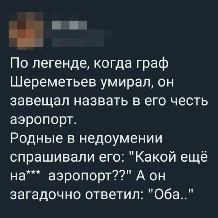 The secret of Sheremetyevo's naming has been revealed - Naming, Sheremetyevo, The airport, Khimki, Arthur Haley, Unusual names, Aviation