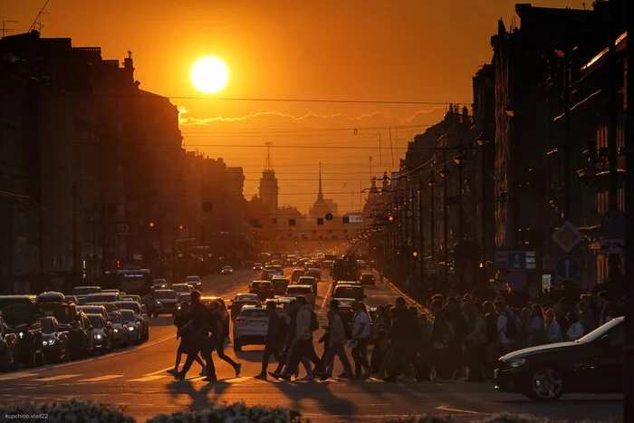 Невский проспект - Моё, Фотография, Санкт-Петербург, Закат, Невский проспект, Длиннопост