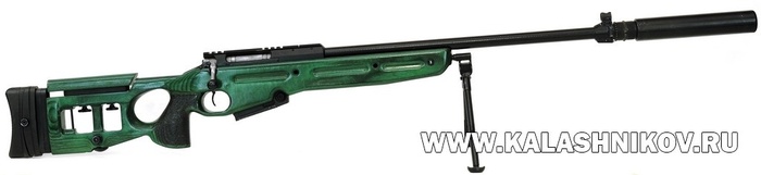 Ложа принятой на вооружение МО РФ 7,62-мм снайперской винтовки СВ-98 (индекс ГРАУ 6В10) изготавливалась из авиационной фанеры и окрашивалась в оттенки зелёного цвета. Фото Михаила Дегтярёва