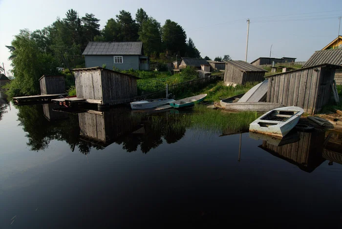 Morning in the village - My, The photo, Morning, Village, Lake