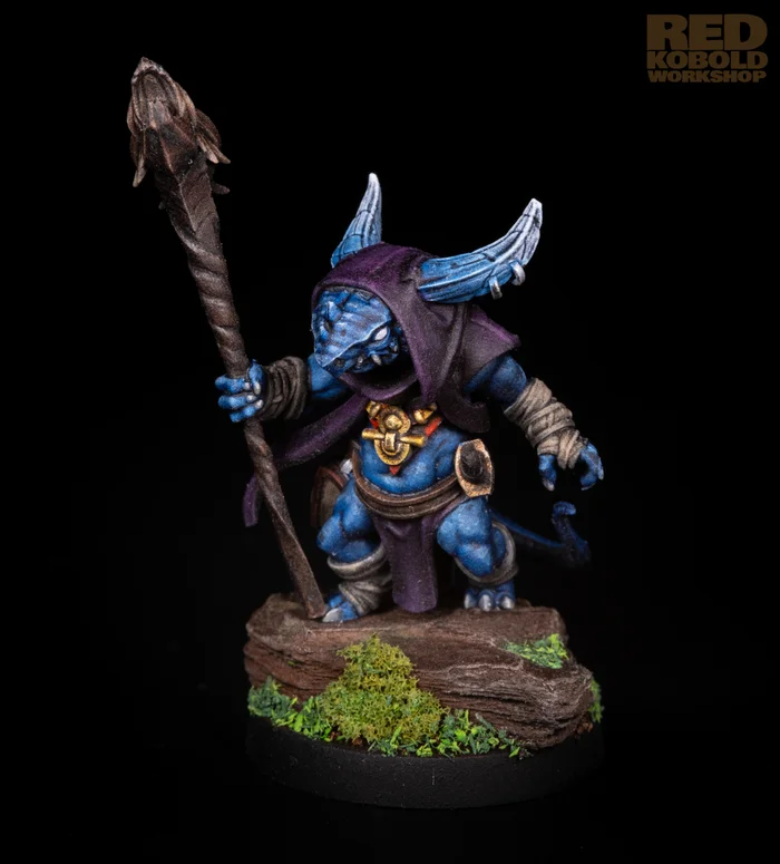 Kobold Cleric - My, Miniature, Painting miniatures, Painting, Dungeons & dragons, Pathfinder, Tabletop role-playing games, Painting, Kobold, 3D печать, Longpost