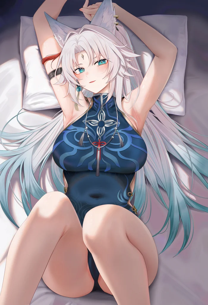 Feixiao - Anime Art, Honkai: Star Rail, Feixiao (Honkai: Star Rail), Ru zhai, Animal Ears