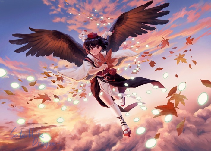  Touhou, Shameimaru Aya, Anime Art, Game Art, , 