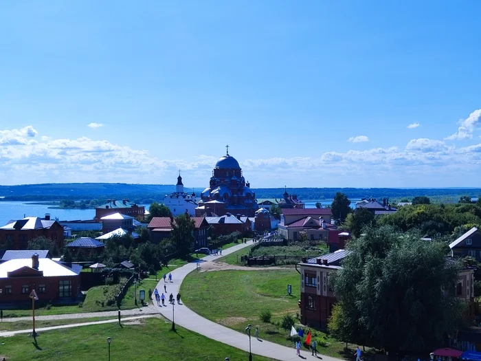 Trip to the island-city of Sviyazhsk - My, The photo, Mobile photography, Longpost, Kazan, Tatarstan, Sviyazhsk, Island, Travels, Travel across Russia, River, Church, Temple, Summer, The sun