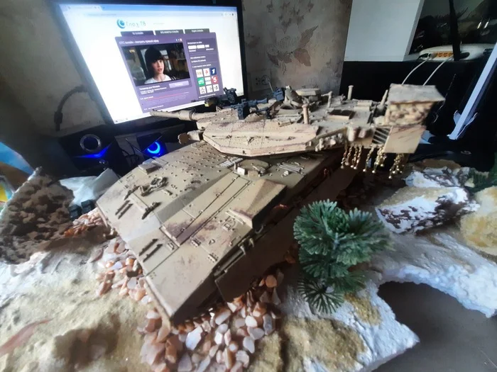 Jewish tank - My, Modeling, Stand modeling, Merkava, Tanks, Longpost