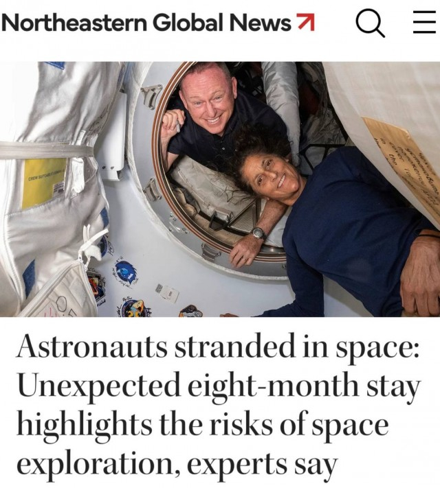 Astronauts stuck in space: Unexpected eight-month stay highlights risks of space exploration, experts say - Rocket launch, NASA, Spacex, Boeing, Cosmonautics, Astronaut, Lunar program