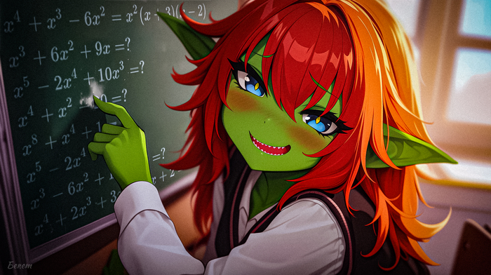 "Ого! Их так много, семпай! Я не уверена, что справлюсь со всеми..."