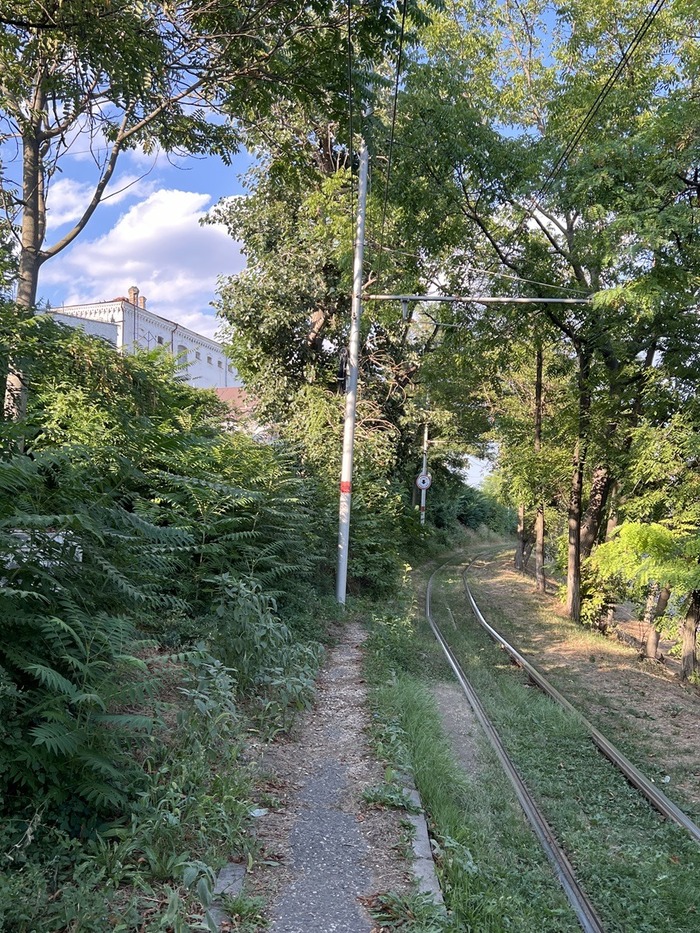 Здание СИЗО выглядывает.