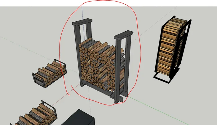 DIY Modern Firewood Rack - My, With your own hands, Woodshed, Firewood, Dacha, Longpost