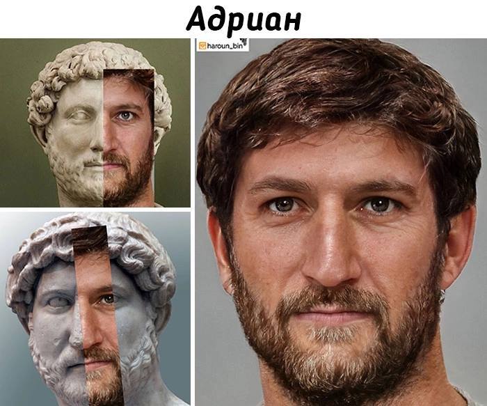 What the great Roman emperors might have looked like. Author: Tunisian artist Haroun Binous - Art, Roman emperors, Reconstruction of appearance, Longpost