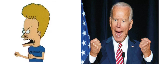 I only recently found out that it was the same person. - Humor, Beavis and Butt-head, Joe Biden, Memes, Images, A wave of posts