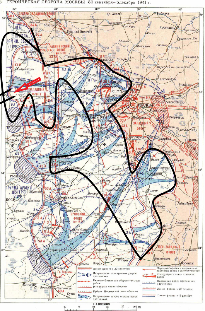Обозначено приблизительное место образования "Витебских ворот".