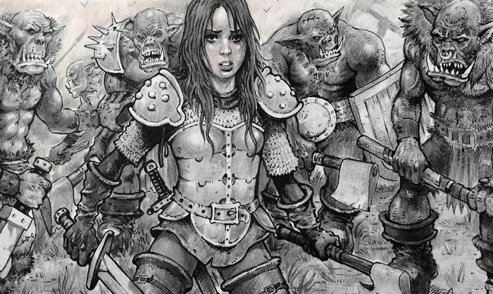 A series of black and white pen drawings for DnD and other board games by artist MARCIN s - Fantasy, Art, Artist, Black and white, Longpost