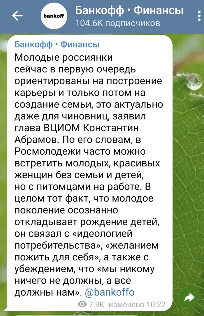 РоссиянКИ не хотят - Жизнь, Наблюдение, Волна постов, Пролайф, Потребительство, Инициатива, Инцелы, Скриншот, Длиннопост