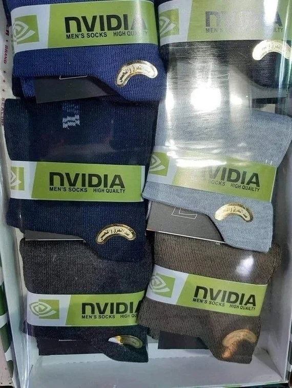 Found a cheap Nvidia) - Nvidia, Humor, Socks, Video card