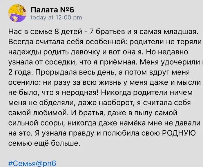 Родная семья - Скриншот, Палата №6, Родители и дети, Приемная семья