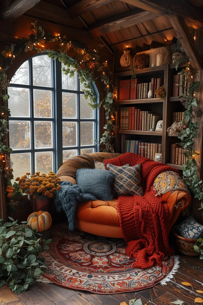 A cozy reading corner - My, Neural network art, Interior Design, Midjourney, Longpost