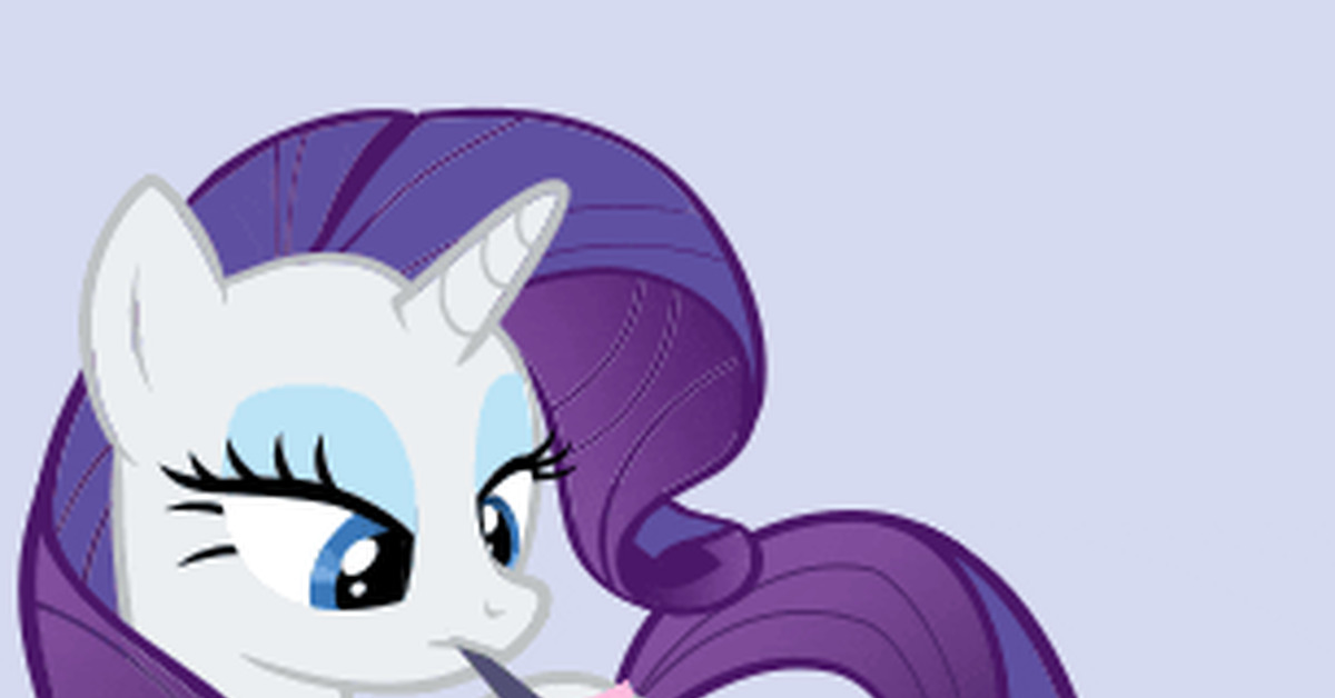 Wipes - My little pony, Rarity, GIF