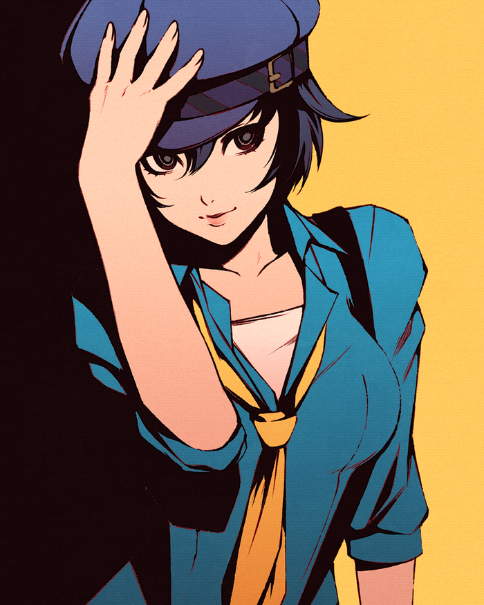  Moshimoshibe (Alexandra Fomina), , , Anime Art, Persona, Persona 4, Naoto Shirogane, Game Art, ,  ()