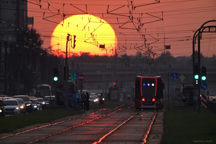 Петербургские закаты ...сентябрь и даже и не думал сразу 1200мм - Моё, Фотография, Санкт-Петербург, Закат