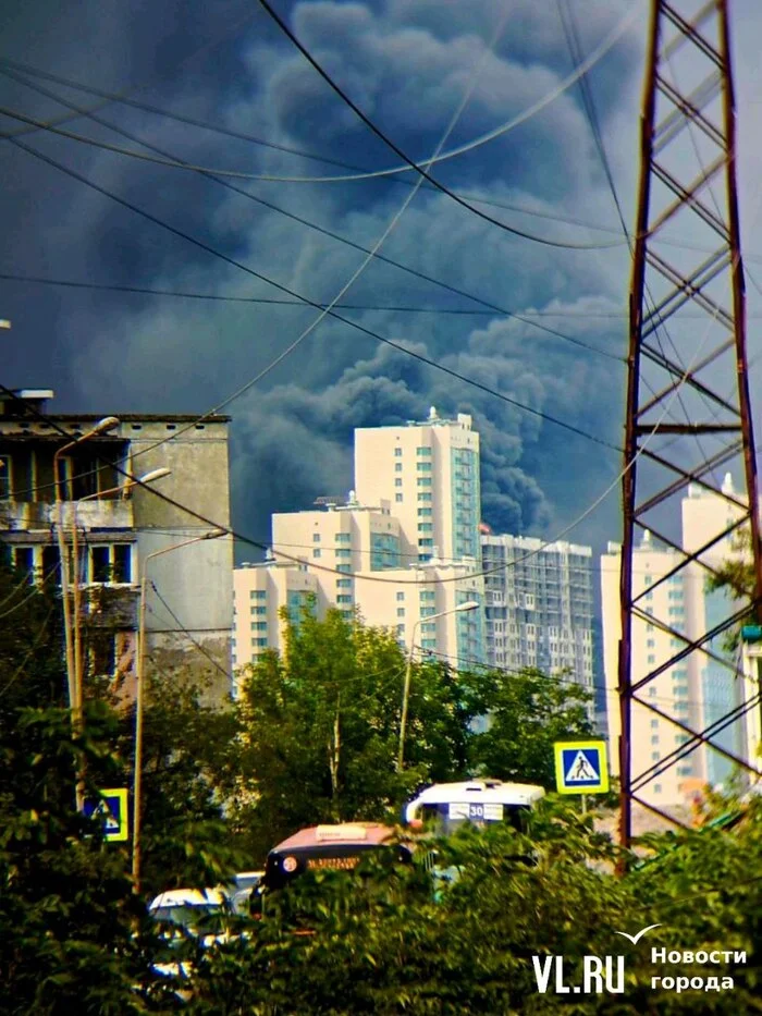 Пожар - Пожар, Владивосток, Происшествие, Приморский край, Фотография