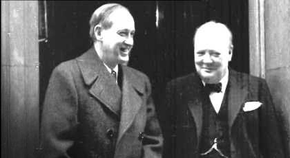 Г. Хопкинс и У. Черчилль.