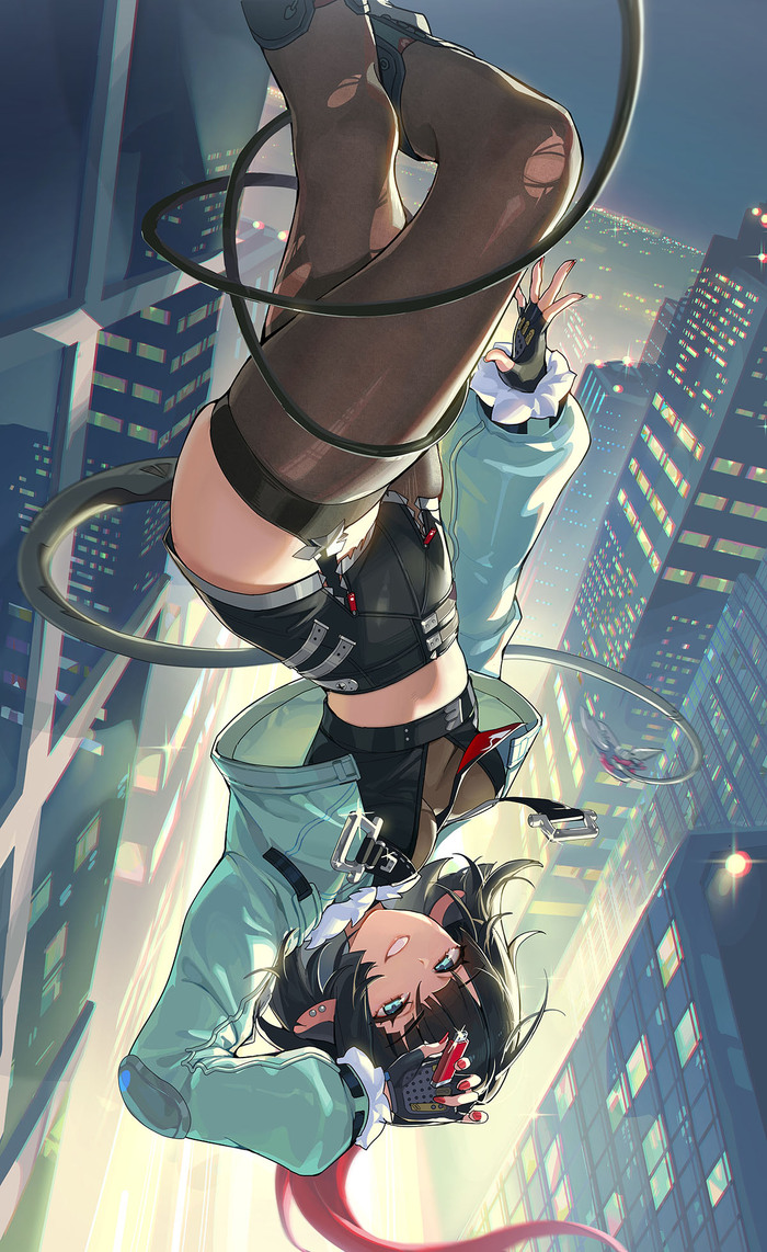 Jane Doe , Anime Art, Jane Doe (zzz), Zenless Zone Zero, Animal Ears, , 