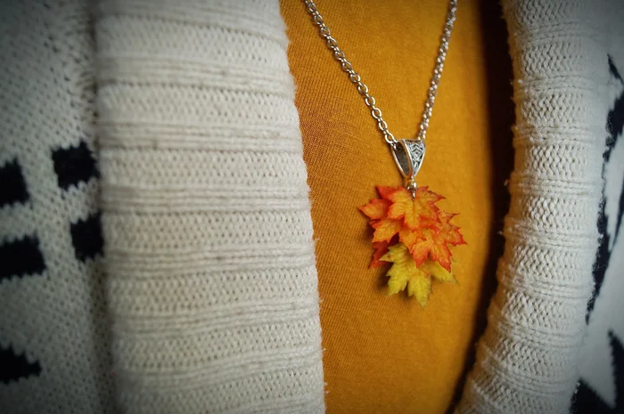 Maple leaves in autumn decorations - My, Polymer clay, Autumn, Maple, Longpost, Needlework without process