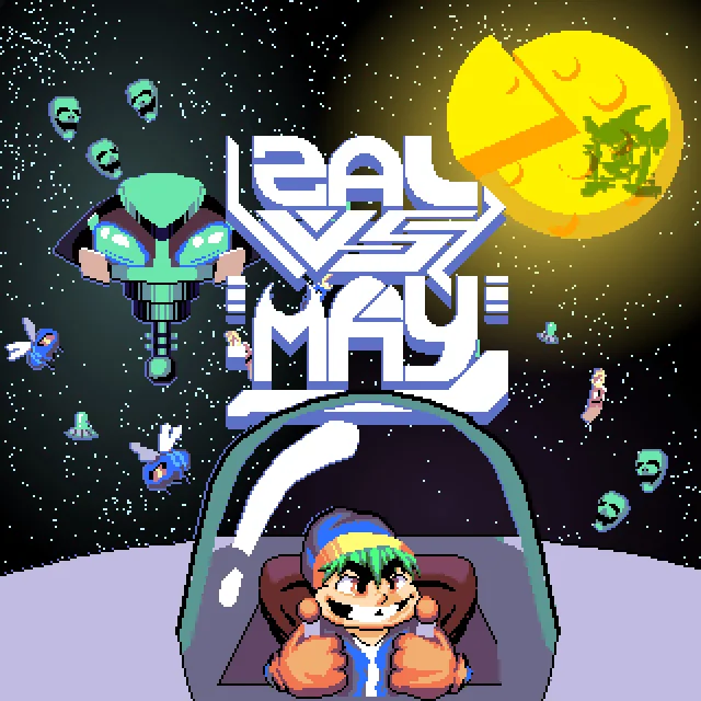 Pixel action game in space Zal vs May is being given away on Itch.io for Windows and Linux - Distribution, Development of, Indie game, Gamedev, Инди, Pixel games, Pixel Art, Adventures, Action, Unity, Blender, Krita, Aseprite, Windows, Linux, Not Steam, Itchio, Video, Youtube, Longpost