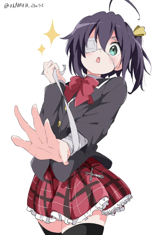 What else should I wrap up? - Anime, Anime art, Takanashi Rikka, Chuunibyou demo koi ga Shitai!, Bandage, Longpost