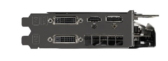 Разъемы видеокарты ASUS STRIXGeForсe GTX 970 (фото не моё).