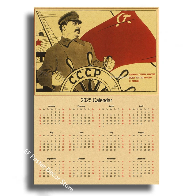 Top 15 Soviet Style 2025 Calendars Found on AliExpress - AliExpress, Products, Chinese goods, The calendar, Poster, Poster, Decor, Interior, Stalin, Soviet posters, Retro, Lenin, Longpost, 2025