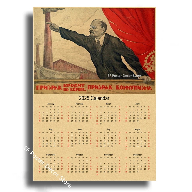 Top 15 Soviet Style 2025 Calendars Found on AliExpress - AliExpress, Products, Chinese goods, The calendar, Poster, Poster, Decor, Interior, Stalin, Soviet posters, Retro, Lenin, Longpost, 2025