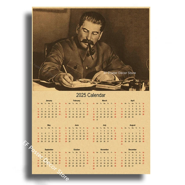 Top 15 Soviet Style 2025 Calendars Found on AliExpress - AliExpress, Products, Chinese goods, The calendar, Poster, Poster, Decor, Interior, Stalin, Soviet posters, Retro, Lenin, Longpost, 2025