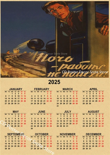 Top 15 Soviet Style 2025 Calendars Found on AliExpress - AliExpress, Products, Chinese goods, The calendar, Poster, Poster, Decor, Interior, Stalin, Soviet posters, Retro, Lenin, Longpost, 2025