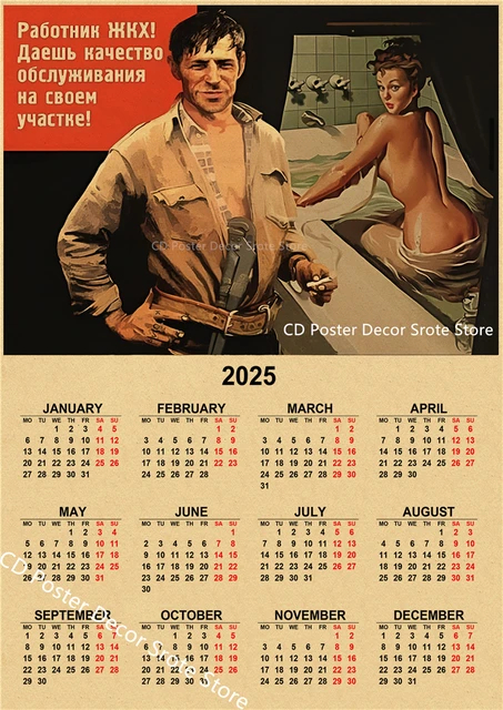 Top 15 Soviet Style 2025 Calendars Found on AliExpress - AliExpress, Products, Chinese goods, The calendar, Poster, Poster, Decor, Interior, Stalin, Soviet posters, Retro, Lenin, Longpost, 2025