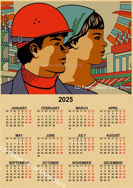 Top 15 Soviet Style 2025 Calendars Found on AliExpress - AliExpress, Products, Chinese goods, The calendar, Poster, Poster, Decor, Interior, Stalin, Soviet posters, Retro, Lenin, Longpost, 2025