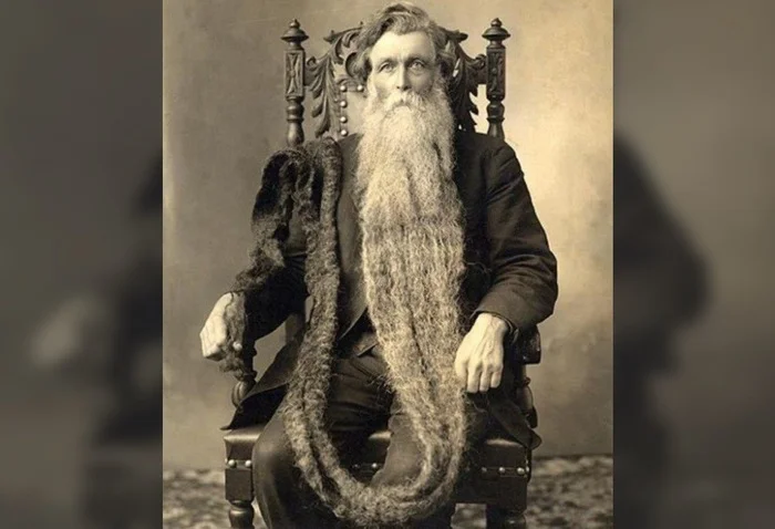 Is it true that the photo shows a man who stepped on his beard and broke his neck as a result? - My, Beard, Hair, Austria, History (science), beauty, Museum, Record, Norway, Fake, The photo, Black and white photo, Person, Facts, Проверка, Research, Informative, Life stories, Biography, Longpost