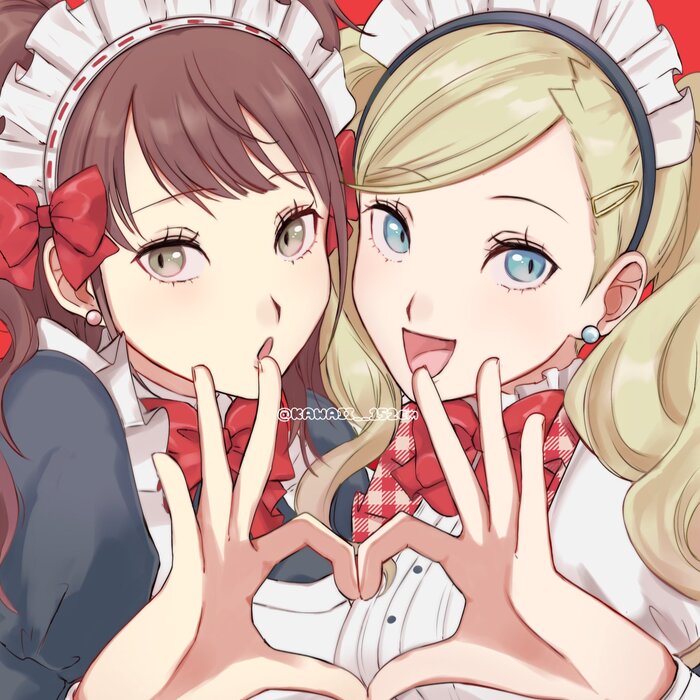   Anime Art, , , Persona, Persona 4, Persona 5, Kujikawa Rise, Ann Takamaki, 