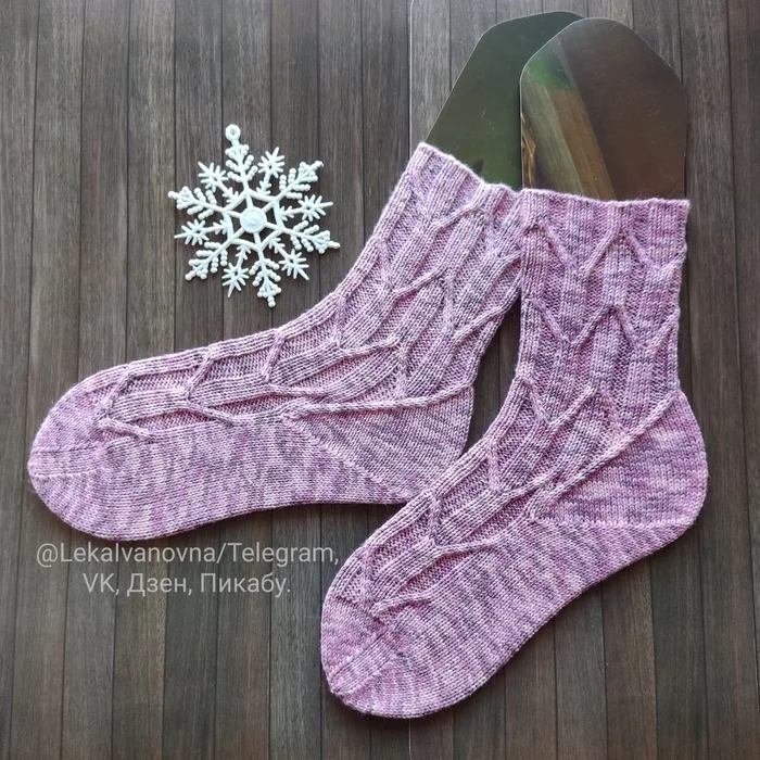 Women's knitted socks with patterns - My, Knitting, Knitting, Socks, With your own hands, Hobby, Yarn, Spokes, Creation, Creative people, Needlework without process, Needlework, Handmade, Homemade, Cloth, Longpost