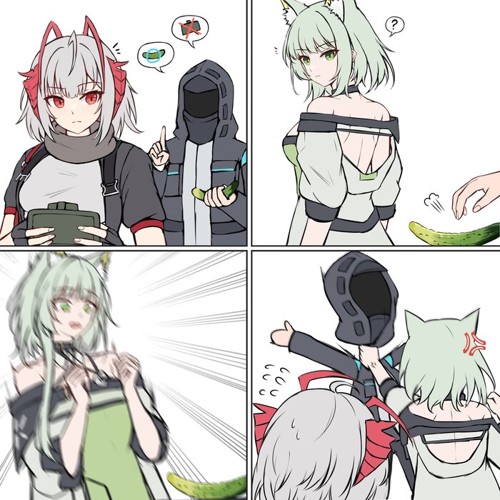    Anime Art, , Arknights, Kaltsit, Doctor (Arknights), W (Arknights), , Animal Ears, Twitter ()