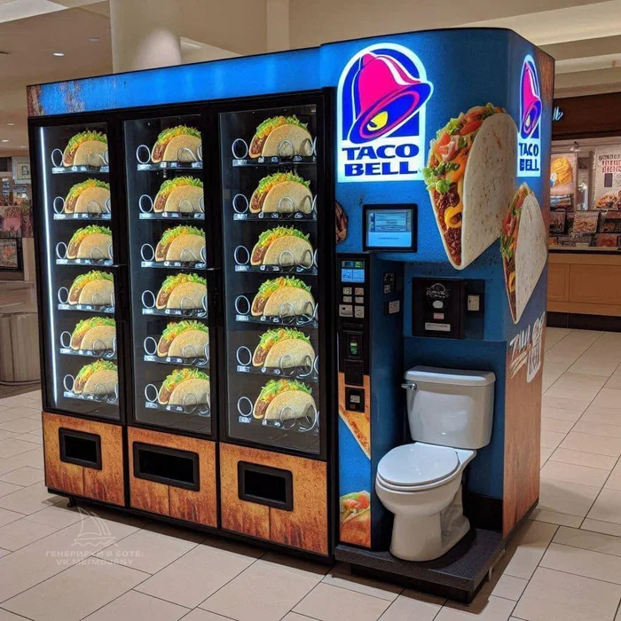 New kiosk installed in shopping mall - Humor, Shopping center, Vending machine, Expectation and reality, Sad humor, Trade, Toilet, Toilet humor, Strange humor, Nutrition, Toilet