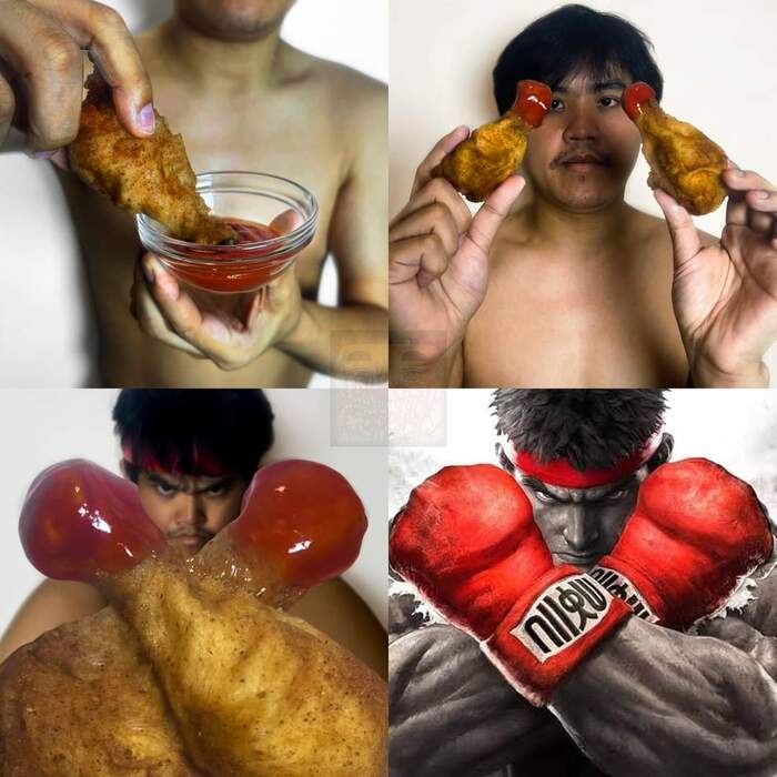 - Lowcost cosplay,  ,  , , Street Fighter, Street Fighter V, KFC