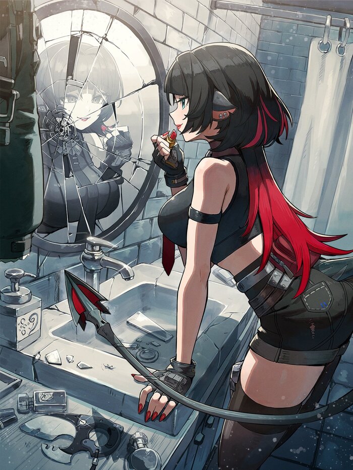   Anime Art, , , , Zenless Zone Zero, Jane Doe (zzz), , Animal Ears, , 