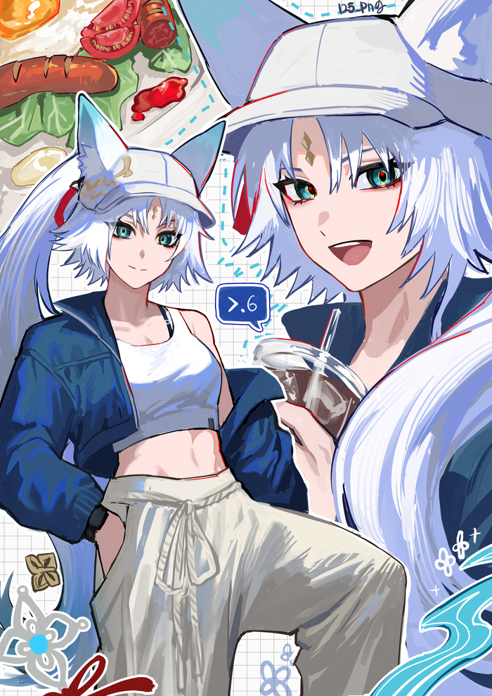    , Anime Art, Feixiao (Honkai: Star Rail), Honkai: Star Rail, Animal Ears