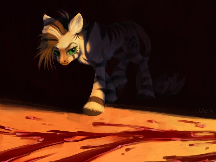 Memories - My little pony, Original character, MLP Zebra, Semi-Grimdark