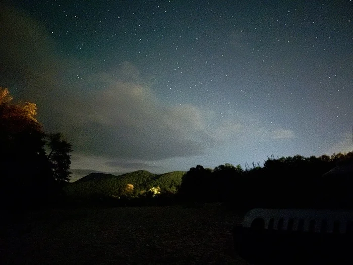 Good night everyone - My, Night, Stars, Mood, Long exposure, The photo