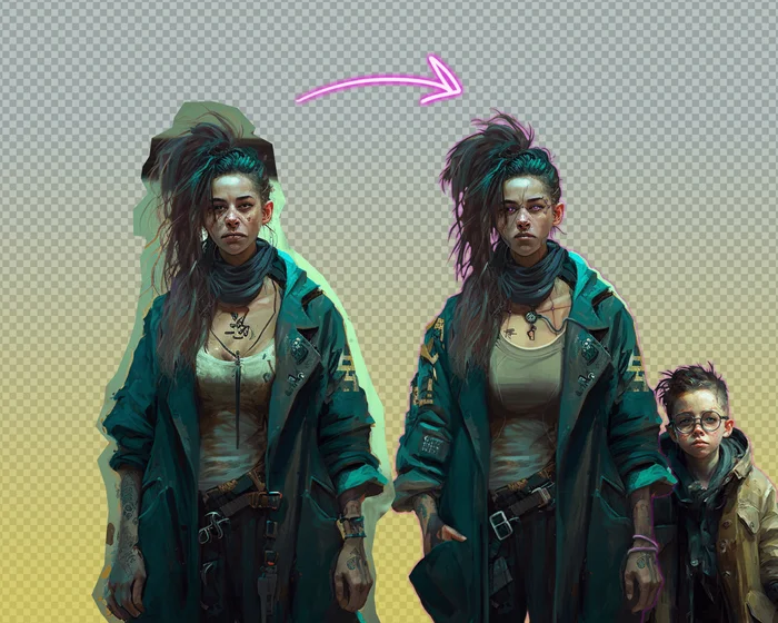 An example of creating characters using the Midjourney neural network - My, Indie game, Gamedev, Инди, Cyberpunk, Unity, Vampires, Horror game, Development of, Video, Soundless, Vertical video, Video VK, Longpost, Series Useful articles on neural networks