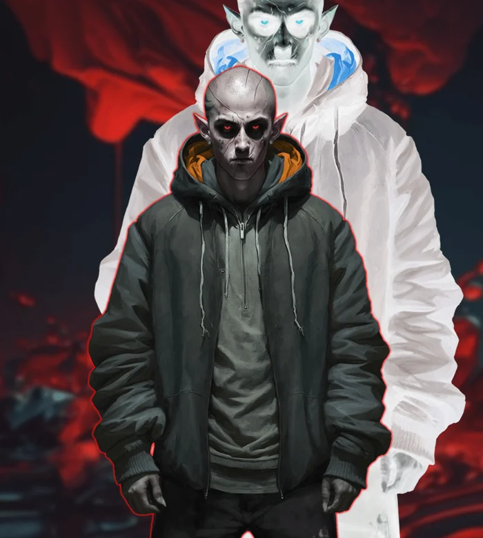 An example of creating characters using the Midjourney neural network - My, Indie game, Gamedev, Инди, Cyberpunk, Unity, Vampires, Horror game, Development of, Video, Soundless, Vertical video, Video VK, Longpost, Series Useful articles on neural networks