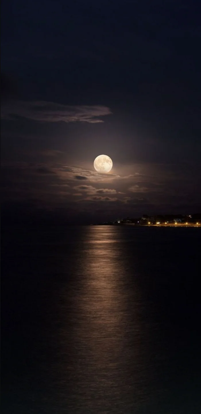 Night - Night, moon, Sea